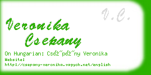 veronika csepany business card